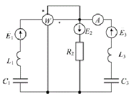 Расчет цепи синусоидального тока <br />Определить показания амперметра электромагнитной системы и ваттметра