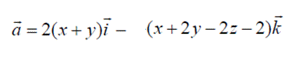 Дано векторное поле a = 2(x + y)i - (x + 2y - 2z - 2)k и плоскость σ, заданная уравнением x + y +2z = 2, пересекающая координатные плоскости по замкнутой ломаной KLMK, где K, L, M – точки пересечения плоскости  σ с координатными осями O<sub>x</sub>, O<sub>y</sub>, O<sub>z</sub> соответственно. <br />1) Найдите поток Q векторного поля a через часть S плоскости σ, вырезанной координатными плоскостями, в сторону нормали n, направленной от начала координат О(0;0;0).<br /> 2) С помощью теоремы Остроградского-Гаусса найдите поток Q векторного поля a через полную поверхность тетраэдра OLMK в сторону внешней нормали.