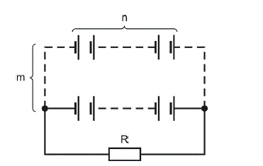 <b>Задача 24</b><br />Рассчитать батарею щелочных аккумуляторов, т.е. определить количество элементов и способ их соединения для питания приемника энергии мощностью Р=600 Вт при напряжении U=24 В, если ЭДС одного элемента Е<sub>Э</sub>=1,5 В, разрядный ток I<sub>Э</sub>=4 А и внутреннее сопротивление R<sub>Э</sub>=0,05 Ом. Время разряда батареи t<sub>Б</sub>=12 ч. <br /> Определить внутреннее сопротивление батареи R<sub>Б</sub> и емкость Q<sub>Б</sub>. Начертить схему батареи с приемником энергии.