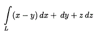 Вычислить криволинейный интеграл (рис) от точки М(2,0,4) до точки N(-2,0,4) (у ≥ 0) по кривой L, образованной пересечением параболоида z = x<sup>2</sup> +у<sup>2</sup> и плоскости z = 4