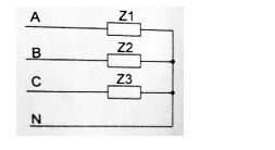 Найдите ток фазы А, если Z<sub>1</sub> = 8+15j, Z<sub>2</sub> = 12+5j, Z<sub>3</sub> = 4-3j, а фазное напряжение 220 В
