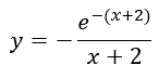 Провести полное исследование функции и построить ее график y = e<sup>-(x+2)</sup> / x+2