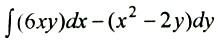 Вычислите ∫(6xy)dx-(x<sup>2</sup>-2y)dy от точки А(0,5) до точки В(2,3) по линии y=x+3