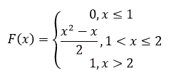 Случайная величина Х задана функцией распределения F(x). Найти плотность распределения вероятностей f(x) и числовые характеристики М(Х), Д(Х), σ(Х). Построить графики функций f(x) и F(x).