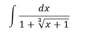 Вычислить неопределенный интеграл ∫dx/(1+∛(x+1))