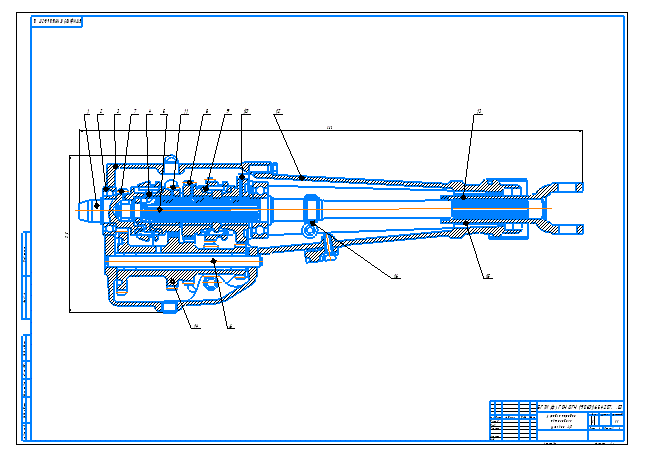 Коробка передач автомобиля Москвич 412 + спецификация (2 файла формата CDW)