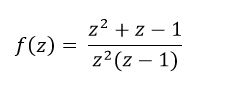 Найти вычеты функции в особых точках f(z)= (z<sup>2</sup>+z-1)/(z<sup>2</sup>(z-1))