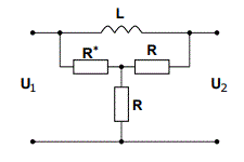 Рассчитать и построить график напряжения на выходе цепи u2(t): <br /> - при замыкании на цепь источника постоянного напряжения Е в момент t=0 мс (классический метод);<br /> - при отключении резистора R* в момент времени t=3 мс (операторный метод). <br />Вариант 5 <br />Дано: R = 1 кОм, L = 1Гн, Е = 12 В