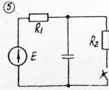 Определить закон изменения напряжения на конденсаторе. Построить график<br /> Вариант 5<br />Дано:<br />  Номер схемы: 5<br />   E=40 В; R1 = 20 Ом; R2 = 60 Ом; C=1 мкФ;