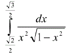 Вычислить интеграл по формуле Ньютона-Лейбница, используя метод постановки