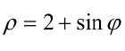 Найти площадь фигуры, ограниченной линиями ρ =2+sin(φ)