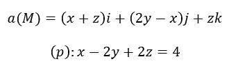 Вычислить поток векторного поля a(M) = (x+z)i + (2y - x)j + zk через внешнюю поверхность пирамиды, образуемую плоскостью (p): x - 2y + 2z = 4 и координатными плоскостями, двумя способами: 1) использовав определение потока; 2) с помощью формулы Остроградского - Гаусса