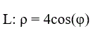Вычислить (с точностью до двух знаков после запятой) площадь поверхности, образованной вращением дуги кривой L вокруг указанной оси <br /> L: ρ = 4cos(φ), полярная ось