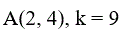 Записать уравнение кривой, проходящей через точку A(x<sub>0</sub>, y<sub>0</sub>), если известно, что угловой коэффициент касательной в любой ее точке равняется ординате этой точки, увеличенной в k раз…. A(2,4), k = 9