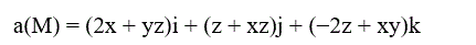 Выяснить, является ли векторное поле а(М) = (x, y, z) соленоидальным <br /> a(M) = (2x + yz)i + (z + xz)j + (−2z + xy)k