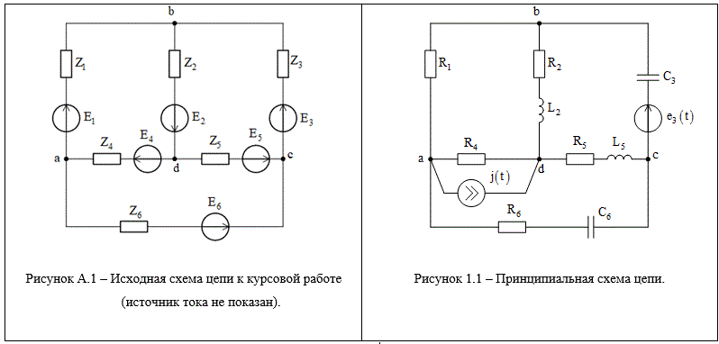 Расчет электрической цепи переменного тока (курсовая работа Вариант 18з-27)