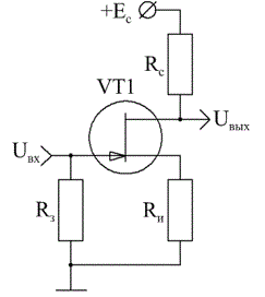По заданной марке и статическим характеристикам полевого транзистора выполнить графоаналитические расчеты для усилительного каскада с общим истоком (ОИ)<br /> Вариант 4