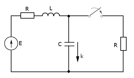 Определить начальное условие для тока i<sub>c</sub>