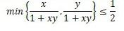 Доказать, что для любых x и y из отрезка [0;1 ]выполняется неравенство: