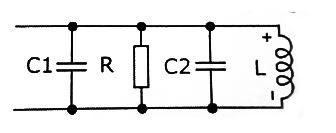 Определить величину тока в неразветвленной части схемы, если I<sub>R</sub> = 2 A, I<sub>C1</sub> = 1 A, I<sub>C2</sub> = 2 A, I<sub>L</sub> = 2 A. Построить векторную диаграмму для схемы
