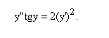 Найти общее решение дифференциального уравнения y''tg(y) = 2(y')<sup>2</sup>