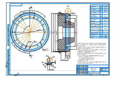 Червячное колесо. Бр0Ф10 - 0,5 ГОСТ 5017-2006  (файл формата CDW) 