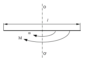 Тонкий однородный стержень длиной 50 см и массой 400 г вращается около вертикальной неподвижной оси, проходящей перпендикулярно стержню через его середину. Определить вращающий момент, при котором стержень из состояния покоя за 4 с приобретет угловую скорость 12 с<sup>-1</sup>.  