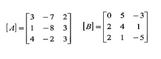 Найти матрицы [AB], [BA], [A<sup>-1</sup>], если