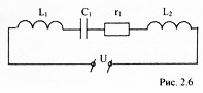 Для неразветвленной цепи однофазного переменного тока с активным, индуктивным и емкостным сопротивлениями, питающей объект тыла, определить величины, которые не указаны в условиях задачи: <br />1)	Z – полное сопротивление цепи <br />2)	I - ток цепи <br />3)	U – напряжение, приложенное к цепи <br />4)	φ – угол сдвига фаз между током и напряжением <br />5)	S – полную мощность, ВА; P – активную мощность, Вт; Q – реактивную мощность, вар <br />6)	L – величины индуктивностей цепи, Гн <br />7)	С- величины емкостей цепи, Ф <br />Построить в масштабе векторную диаграмму и кратко описать порядок ее построения, указав, в какую сторону и почему направлен каждый вектор.  <br />Проверить решение задачи, сравнивая значения приложенного напряжения U и угла сдвига фаз φ цепи, полученные расчетным путем или заданные в условиях, с результатами измерений по векторной диаграмме. При расхождении найти ошибку. <br />Вариант: 27, взвод 3 (f = 100 Гц) <br />Дано:  Вариант схемы 6   <br />R1 = 4 Ом, L1 = 0.01 Гн, L2 = 0.015 Гн, С1 = 400 мкФ, I = 4 A <br />Найти: U, P, Q, S, Z, cosφ, XL1, XL2, XC1 - ?