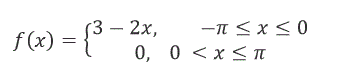 Разложить в ряд Фурье периодическую функцию ( с периодом 2π) функцию f(x), заданную на отрезке [-π; π]