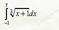 Интеграл вычислить точно по формуле Ньютона-Лейбница и приближённо по формуле прямоугольников. Указать абсолютную и относительную погрешности приближённого значения. <br /> Примечание. <br /> 1. Отрезок [a, b] Разбить на 10 частей. Привести таблицу значений функции f(x) в точках разбиения.  <br /> 2. Промежуточные вычисления вести с четырьмя знаками после запятой. Приближённое значение интеграла дать с округлением до третьего десятичного знака.  <br />3. При решении этой задачи рекомендуется пользоваться вычислительными средствами
