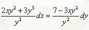 Найти общее решение обыкновенных дифференциальных уравнений первого порядка