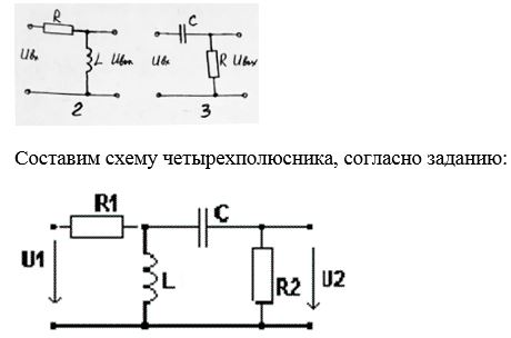 Для заданной вариантом электрической цепи рассчитать частотную характеристику K(ω). <br />Построить графики амплитудно-частотной (АЧХ)  и фазочастотной (ФЧХ) характеристик. <br /><b>Вариант 7. Код цепи 2-3 </b><br />Постоянная времени цепи: 0.5τ1 = τ2 <br />Соотношение резисторов 6R1 = R2