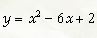 Записать уравнения касательной и нормали к кривой y = x<sup>2</sup> - 6x + 2 в точке x = 2
