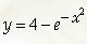 Найти наименьшее и наибольшее значения функции y = 4 - e<sup>-x<sup>2</sup></sup> на отрезке [0;1]