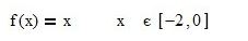 Разложить функцию f(x) в ряд Фурье в указанном интервале: <br /> f(x) = x, x ∈ [-2;0]