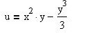Установите, может ли функция u = x<sup>2</sup>y - (y<sup>3</sup>/3) служить вещественной (мнимой) частью некоторой регулярной функции и, если может, восстановите эту регулярную функцию в виде f(z)