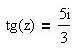 Найти все решения уравнения <br /> tg(z) = 5i/3