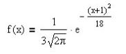 Считая, что Х - нормально распределенная случайная величина, которая задается функцией плотности распределения, найти М(Х), D(X), вероятность того, что при трех независимых испытаниях Х хотя бы один раз попадет в интервал (-2;3)