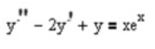 Найти решение линейного неоднородного дифференциального уравнения 2-го порядка  <br /> y'' - 2y' + y = xe<sup>x</sup>