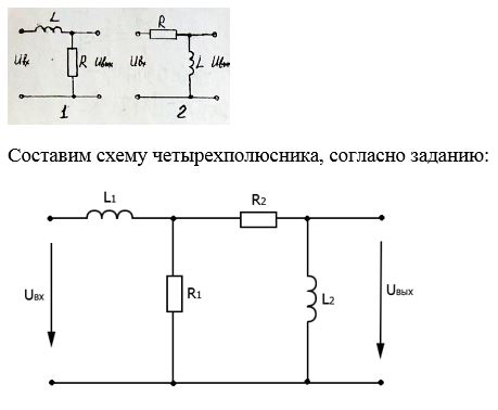 Для заданной вариантом электрической цепи рассчитать частотную характеристику K(ω). <br />Построить графики амплитудно-частотной (АЧХ)  и фазочастотной (ФЧХ) характеристик. <br /><b>Вариант 19.</b> <br />Код цепи 1-2 <br />Постоянная времени цепи:  τ1  =τ2/5 <br />Соотношение резисторов:  R1=R2/6