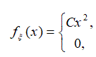 Плотность вероятности непрерывной случайной величины ξ задана следующим выражением <br /> если 0 < x <1,при других х <br /> Найти постоянную С, функцию распределения F (x), математическое ожидание М<sub>ξ</sub> и дисперсию D<sub>ξ</sub> случайной величины ξ.