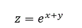 Вычислить частные производные второго порядка:  z=e<sup>(x+y)</sup>