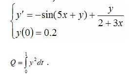 Курсовая работа на тему: "Программа. Процедура решения дифференциального уравнения методом Рунге-Кутта 4-го порядка"