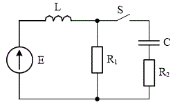 1)	Определить характер переходного процесса uC(t).<br /> 2)	Нарисовать операторную схему замещения.<br />Е= 100 B; R1=5 Ом; R2= 1 Ом; L = 16 мГн; С= 380 мкФ.