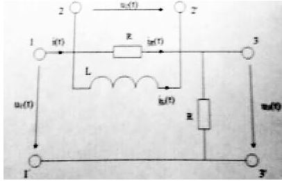 Частотные характеристики электрических цепей с одним энергоемким элементом: получить формулы для комплексной передаточной проводимости YiLU1(jω), её модуля и аргумента для цепи, схема которой приведена на рисунке. Нарисовать качественно графики соответствующих АЧХ и ФЧХ