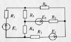 Составить систему уравнений для определения токов в ветвях по законам Кирхгофа