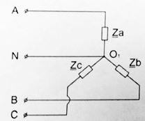 Определить ток In<br /> Дано: К трехфазному генератору подключена нагрузка <br />Ea = 220 В <br /><u>Za</u> = 10 Ом, <u>Zb</u> = 2 Ом, <u>Zc</u> = 2 Ом