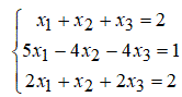 Решить систему уравнений двумя способами: <br /> 1)	при помощи определителей (по формулам Крамера);<br /> 2)	с помощью обратной матрицы