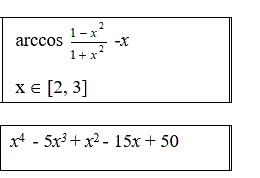 Вариант 10 <br /> Решить уравнения с помощью функции «root»